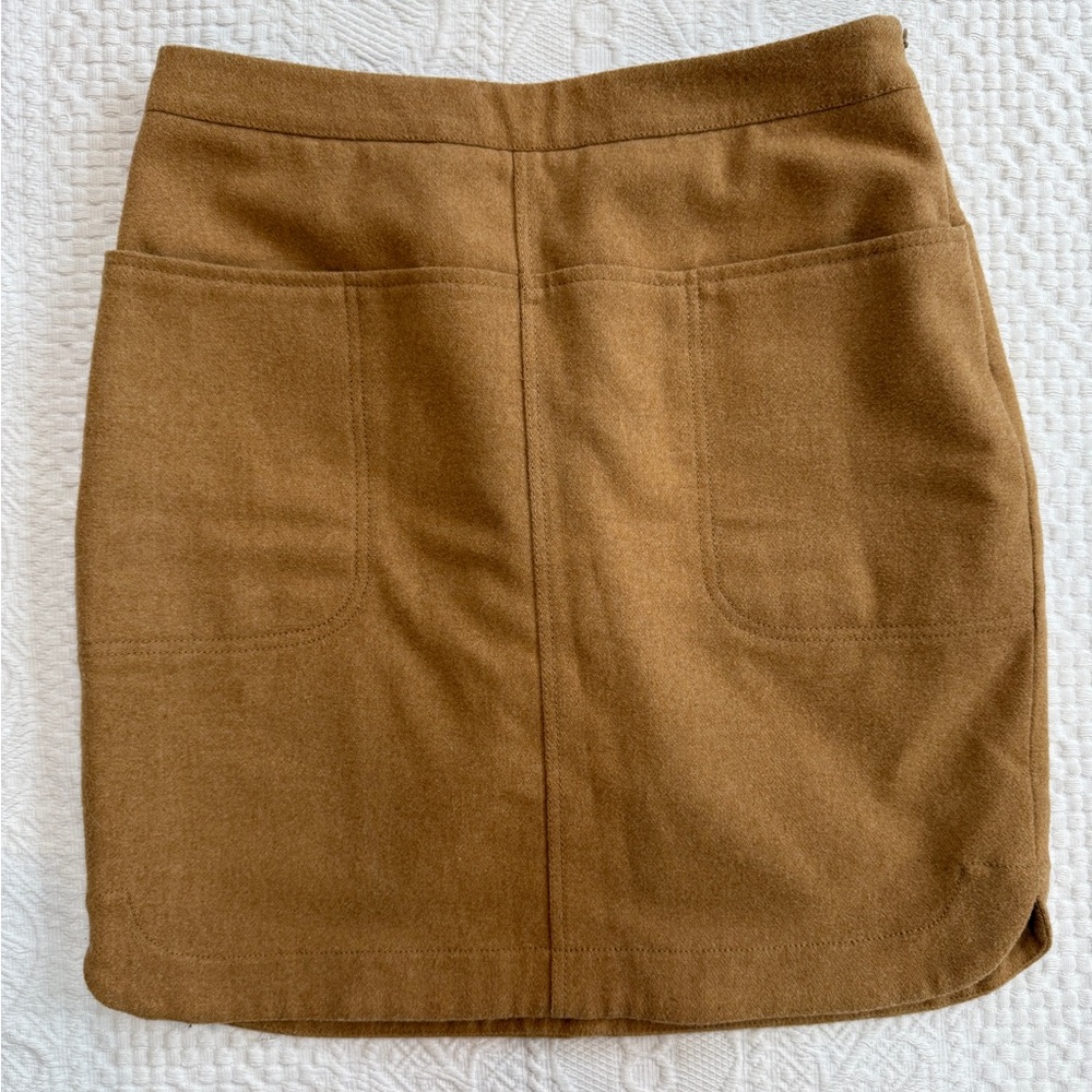 Vineyard Vines Wool Blend Skirt Camel Tan Womens Size 0